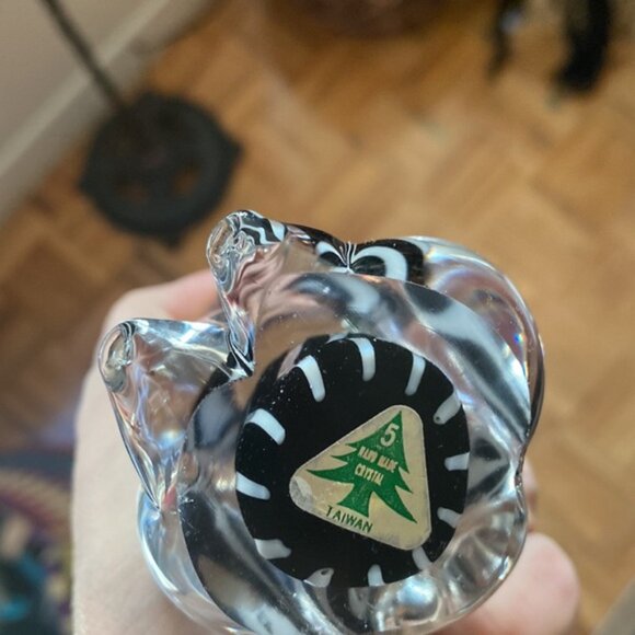 Cute vintage crystal art glass cat figurine - Picture 6 of 10